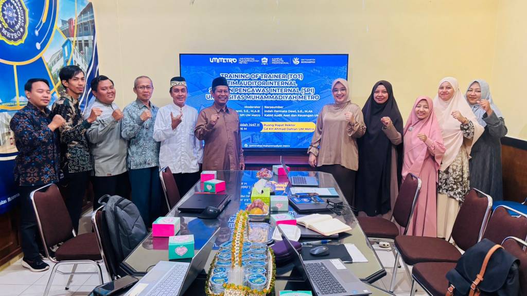 Perkuat Tata Kelola, SPI UM Metro Gelar ToT Audit Internal untuk Akselerasi Mutu dan Akreditasi