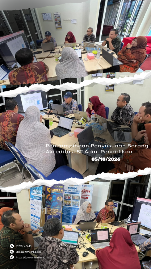 LPM UM Metro Dampingi Percepatan Penyusunan Borang Akreditasi Prodi S2 Administrasi Pendidikan